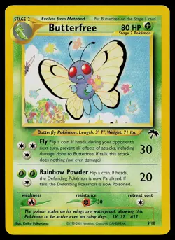 Pokemon Card - Butterfree Southern Islands 9/18 Non-Holo - Image 1