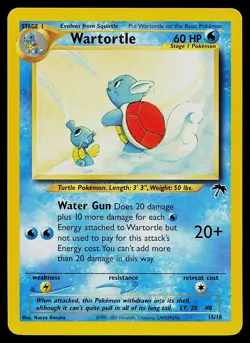 Pokemon Card - Wartortle Southern Islands 15/18 Non-Holo - Image 1