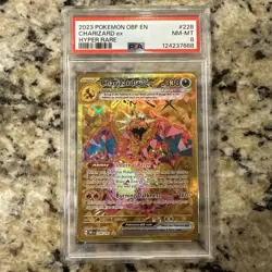 Pokemon 2023 Obsidian Flames Charizard EX Hyper Rare Card 228/197 PSA 8 - Image 1