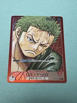 Roronoa Zoro OP01-001 L Parallel ONE PIECE Card ROMANCE DAWN Japanese - Image 1