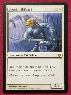 Magic The Gathering DARKSTEEL LEONIN SHIKARI white card MTG - Image 1
