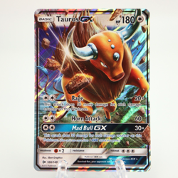 Tauros GX 100/149 Ultra Rare Pokemon Card Sun & Moon Base 2017 NM/M - Image 1