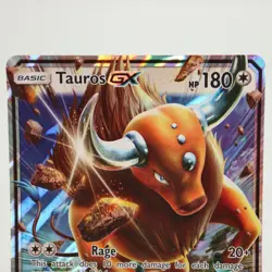 Tauros GX 100/149 Ultra Rare Pokemon Card Sun & Moon Base 2017 NM/M - Image 2