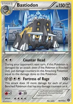 Bastiodon HP150 Metal POKEMON collectible Card Gift display! - Image 1