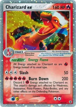 Charizard ex 160HP Metal Gold collectible Game Card Gift Display! - Image 1