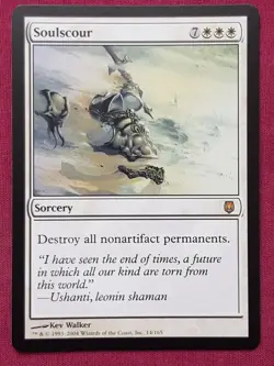 Magic The Gathering DARKSTEEL SOULSCOUR white card MTG - Image 1