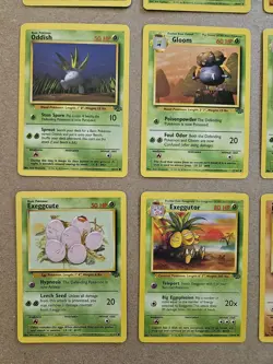Near Mint 12 Card Lot Jungle Unlimited, 2 Rare 5 Uncommon Pokemon TCG. Evolves - Image 5