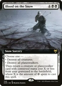 MTG Foil - Blood on the Snow (Extended Art) - 348 / NM / English - Image 1