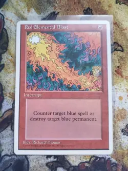 Red Elemental Blast 4th Edition Mtg Magic the Gathering - Image 1
