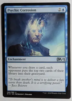 Psychic Corrosion x1 M19 Core Set 2019 Magic the Gathering MTG LP/NM - Image 1