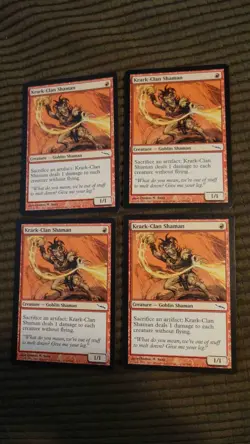 Magic: the Gathering / MtG Krark-Clan Shaman x4 Mirrodin - Image 1