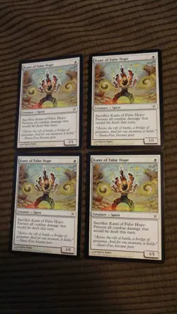 Magic: the Gathering / MtG Kami of False Hope x4 Betrayers of Kamigawa - Image 1