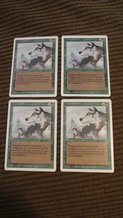 Magic: the Gathering / MtG Aspect of Wolf x4 Revised - Image 1