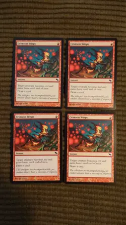 Magic: the Gathering / MtG Crimson Wisps x4 Shadowmoor - Image 1