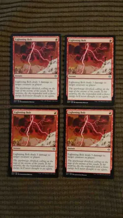 Magic: the Gathering / MtG Lightning Bolt x4 Archenemy Nicol Bolas - Image 1