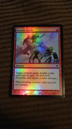 Magic: the Gathering / MtG Foil Assault Strobe x1 Scars of Mirrodin - Image 1