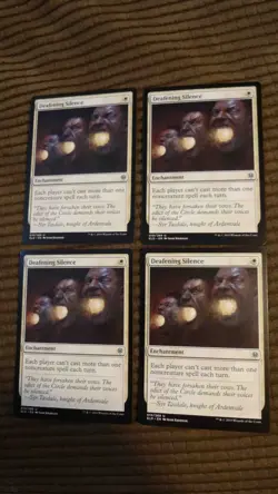 Magic: the Gathering / MtG Deafening Silence x4 Throne of Eldraine - Image 1