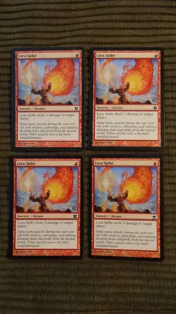 Magic: the Gathering / MtG Lava Spike x4 Modern Masters - Image 1