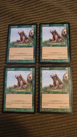 Magic: the Gathering / MtG Bear Cub x4 Portal Second Age - Image 1