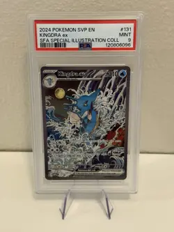 2024 POKEMON SVP EN-SV BLACK STAR PROMO #131 KINGDRA EX PSA 9 - Image 1