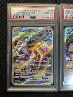 PSA10 Charizard VSTAR SAR Mewtwo VSTAR SAR Set Japanese Pokemon Cards - Image 2