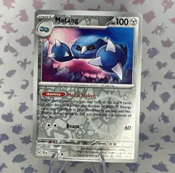 Metang # 114/162 - Reverse Holo - Pokemon Temporal Forces - NM - Image 1