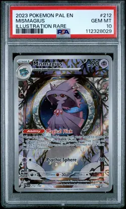 Pokemon Mismagius 212/193 Paldea Evolved Illustration Rare PSA 10 GEM MINT - Image 1