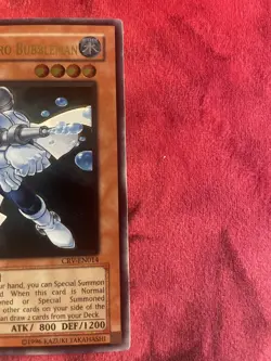 Yugioh Elemental Hero Bubbleman CRV-EN014 Ultimate Rare Near Mint - Image 3