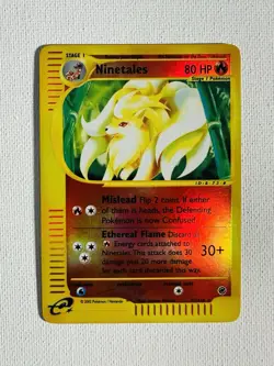 Vintage Pokemon Card E Series NINETALES Reverse Holo Expedition 57/165 - Image 1