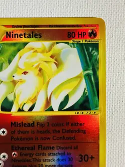 Vintage Pokemon Card E Series NINETALES Reverse Holo Expedition 57/165 - Image 3