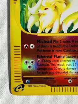 Vintage Pokemon Card E Series NINETALES Reverse Holo Expedition 57/165 - Image 4