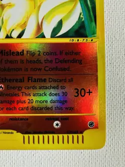 Vintage Pokemon Card E Series NINETALES Reverse Holo Expedition 57/165 - Image 5