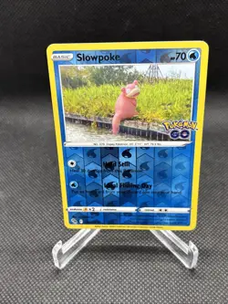 Pokemon TCG- Slowpoke 019/078- Pokemon GO- Reverse Holo Card - Image 4