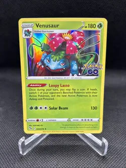 Venusaur Pokemon Card - Pokemon GO Series, Solar Beam Attack 003/078 - Image 1