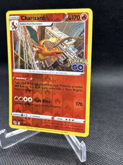 Charizard Pokemon Card Flare Blitz Ability Stage 2 Pokemon Go Reverse - Image 2