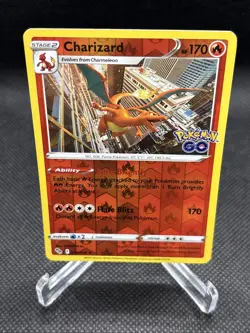 Charizard Pokemon Card Flare Blitz Ability Stage 2 Pokemon Go Reverse - Image 4