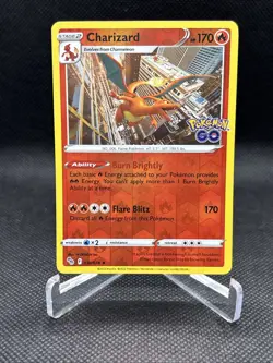 Charizard Pokemon Card Flare Blitz Ability Stage 2 Pokemon Go Reverse - Image 5