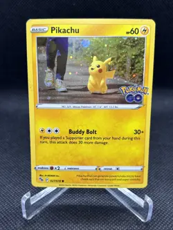 Pokemon Card Pikachu GO - Basic Buddy Bolt 60HP 027/078 - Image 1