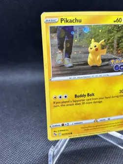Pokemon Card Pikachu GO - Basic Buddy Bolt 60HP 027/078 - Image 2