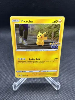 Pokemon Card Pikachu GO - Basic Buddy Bolt 60HP 027/078 - Image 4