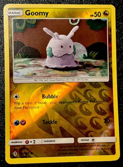 Goomy 94/145 NM Reverse Holo Asako Ito Crochet Art Guardians Rising Pokemon Card - Image 1
