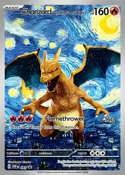 Charizard hp160 Van Gogh Gold Metal Pokemon Card-Collectible Gift Display！HOT! - Image 1