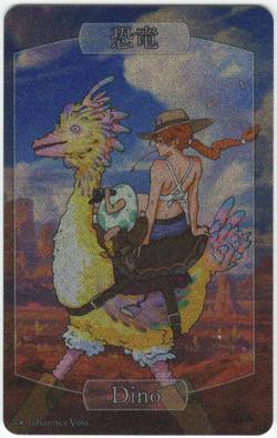 1x Sparkly Dino Token by Johannes Voss MTG Near Mint - Image 1