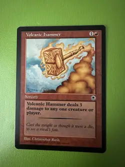 MTG Volcanic Hammer Artist Proof From The Family Of Christopher Rush - Image 1