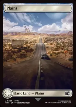 4x Plains #0296-Magic the Gathering-MTG-Final Fantasy-Near Mint-4x - Image 1