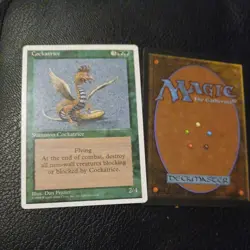 Vtg. 1993 MTG Cockatrice #189 Card Alpha Set Magic the Gathering Limited Edition - Image 1