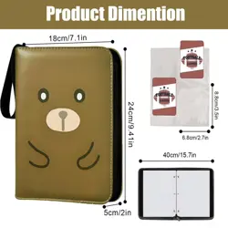 Trading Card Binder 4 Pocket，Fits 400 TCG MTG Cards with 50 Removable Sleeves... - Image 2