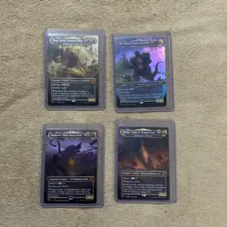 MTG Magic The Gathering Godzilla FOIL lot x 4 SpaceGodzilla, Rodan, Biollante ￼ - Image 1