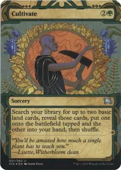 MTG Foil - Cultivate (Foil Etched) - 51 / NM / English - Image 1