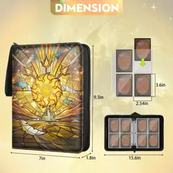 Trading Card Binder for MTG/YGO/PTCG/Game Cards, Holds 440 Cards,Premium Coll... - Image 3